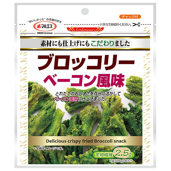Maruesu Broccoli Bacon Flavor 27g x 10 bags [Shipped in Japan]