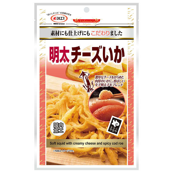 Maruesu Mentaiko Cheese Squid 41g x 10 bags [shipped in Japan]