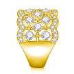 Lace Snowflake Moissanite Ring – S925 Silver, GRA Certified | Platinum, Gold & Rose Gold