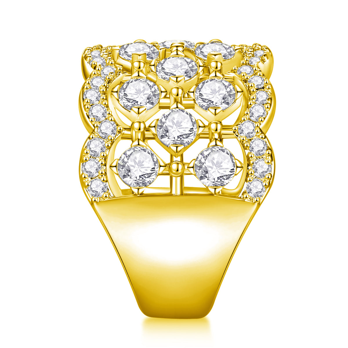Lace Snowflake Moissanite Ring – S925 Silver, GRA Certified | Platinum, Gold & Rose Gold