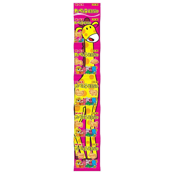 Ginbis Tabekko Saveur Beurre Animal 5 Rangs 85g (17g x 5) x 12 pièces 