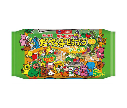 Ginbis Tabekko Animal Vegetable 5P 100g x 12 pieces [Shipped in Japan]
