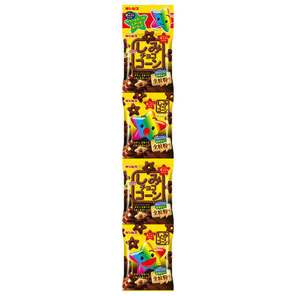 Ginbis Shimi Chocolate Corn Whole Grain 4 Rows 52g (13g x 4) x 12 bags [Shipped in Japan]