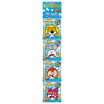 Ginbis Tabekko Animal Ramune 4 rows 36g (9g x 4) x 12 pieces [Shipped in Japan]