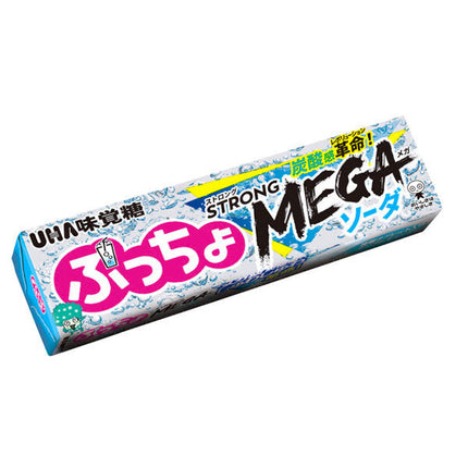 UHA Mikakuto Puccho Stick Strong MEGA Soda 10 pieces x 10 pieces [Shipped in Japan]