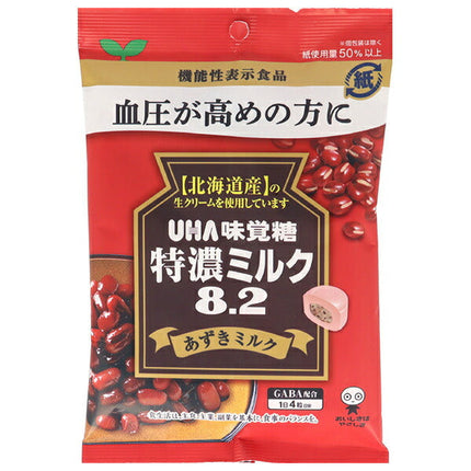 UHA味覚糖 特濃ミルク8.2 あずきミルク 93g×6袋入