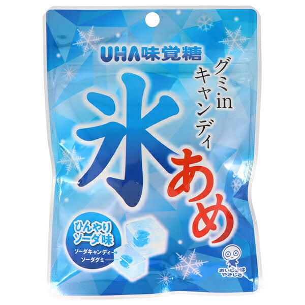 UHA Mikakuto Ice Candy Soda 63g x 6 bags [Shipped in Japan]