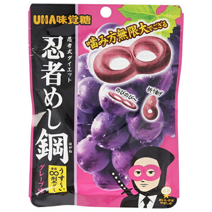 UHA Mikakuto Ninja Meshi Steel Grape Flavor 45g x 10 bags [Shipped in Japan]