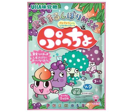 UHA Mikakuto Puccho sachet 4 types assortis 88g x 6 pièces