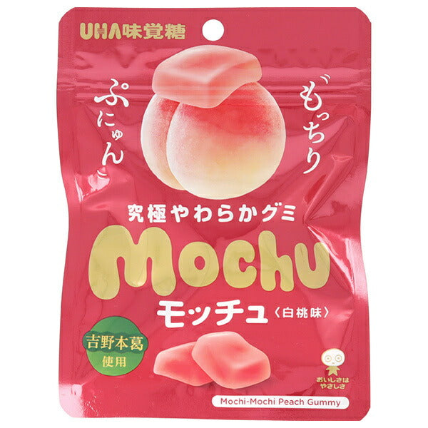 UHA Mikakuto Mocchu White Peach Flavor 45g x 10 pieces [Shipped in Japan]