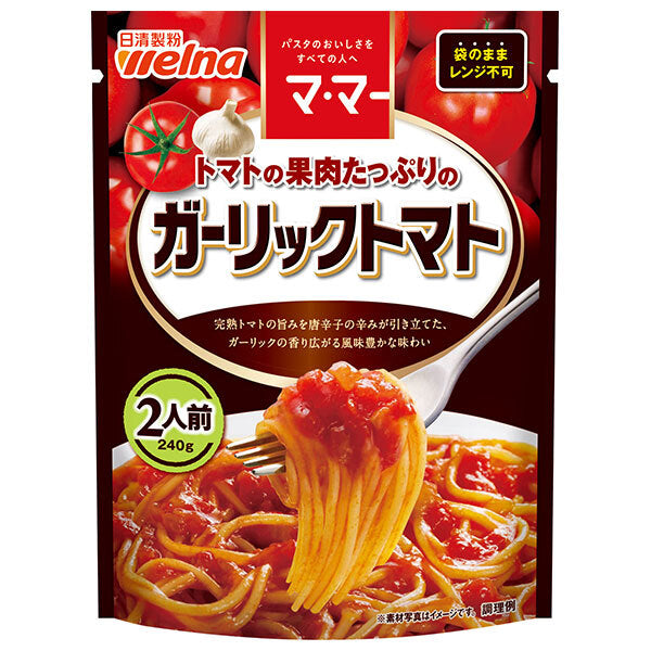 Nissin Wellna Ma Ma Tomate, Tomates au jus de tomate et à l'ail, 240g x 6 sachets.