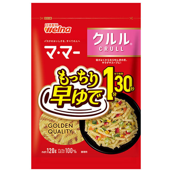 Nisshin Seifun Welna Ma Ma, quick boil for 1 minute and 30 seconds, Kururu, 120g x 12 bags [shipped in Japan]
