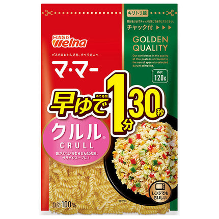 日清ウェルナ マ　マー 早ゆで1分30秒 クルル 120g×12袋入