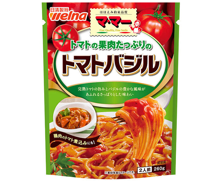 日清ウェルナ マ・マー トマトの果肉たっぷりのトマトバジル 260g×6袋入