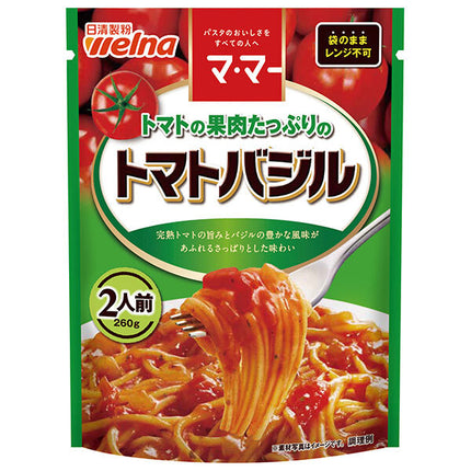 Nisshin Seifun Welna Ma Ma Tomato Basil with plenty of tomato pulp 260g x 6 bags [Shipped in Japan]