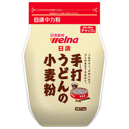 Nissin Welna Handmade Udon Wheat Flour with Zipper 1kg x 15 Bags