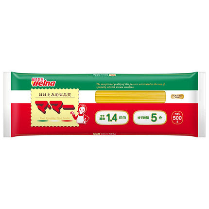 [12/25~5% de réduction sur tous les produits !!] Nissin Verna Ma Ma Spaghetti 1.4mm 500g x 25 pièces