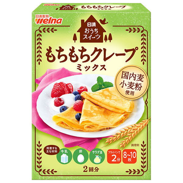 Nisshin Seifun Welna Home Sweets Mochimochi Crepe Mix 200g x 6 pieces [Shipped in Japan]