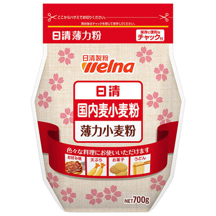 Nissin Verna Domestic wheat flour 700g x 15 bags [shipped in Japan]