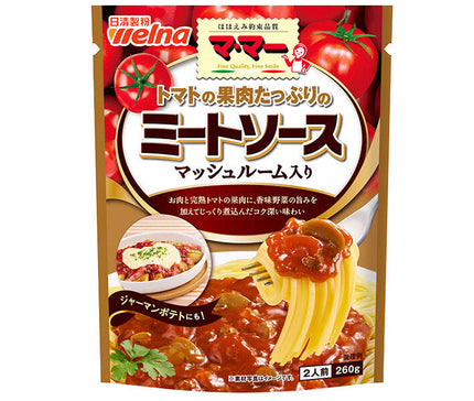 Nissin Welna Ma Ma Sauce à la viande avec beaucoup de pulpe de tomate, champignons, 260 g x 6 sachets