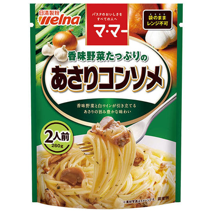 Nissin Wellna Ma Ma, bouillon de palourdes au goût savoureux avec beaucoup de légumes, 260g x 6 sachets.