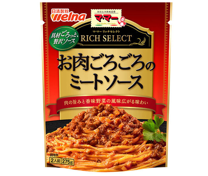 [11/25~ 10% off all products!!] Nissin Welna Ma Ma Rich Select Meat Sauce 275g x 6 bags