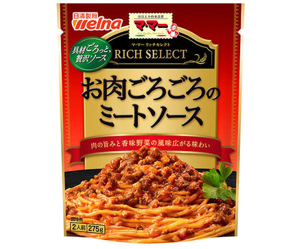 日清ウェルナ マ・マー リッチセレクト お肉ごろごろのミートソース 275g×6袋入