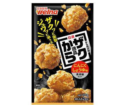 日清ウェルナ 日清 から揚げ粉 ザクから逸品 にんにくしょうゆ味 黒胡椒仕立て 100g×12袋入