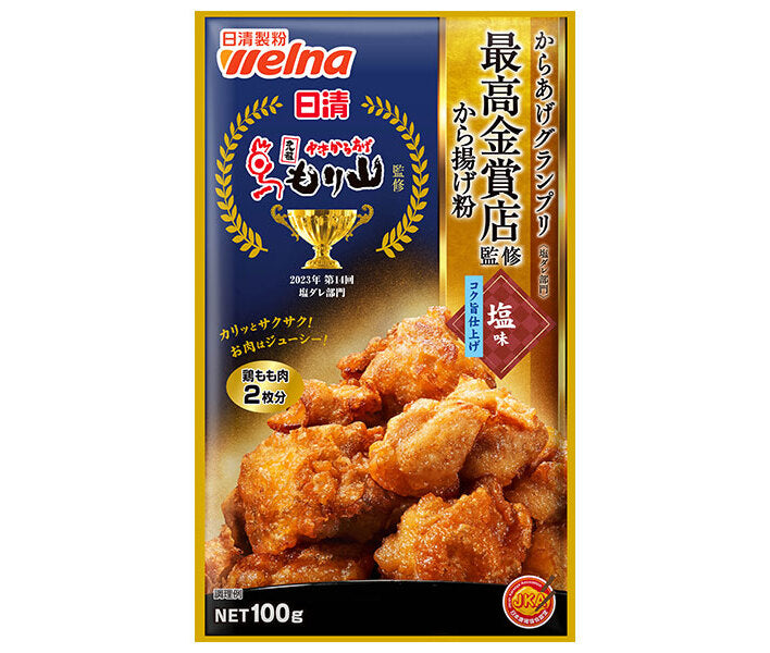 Nissin Welna Nissin Karaage Grand Prix supervisé par le meilleur magasin Gold Award Farine de poulet frit finition à saveur riche salée 100 g x 12 sachets 