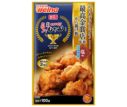 Nissin Welna Nissin Karaage Grand Prix supervisé par le meilleur magasin Gold Award Farine de poulet frit finition à saveur riche salée 100 g x 12 sachets 