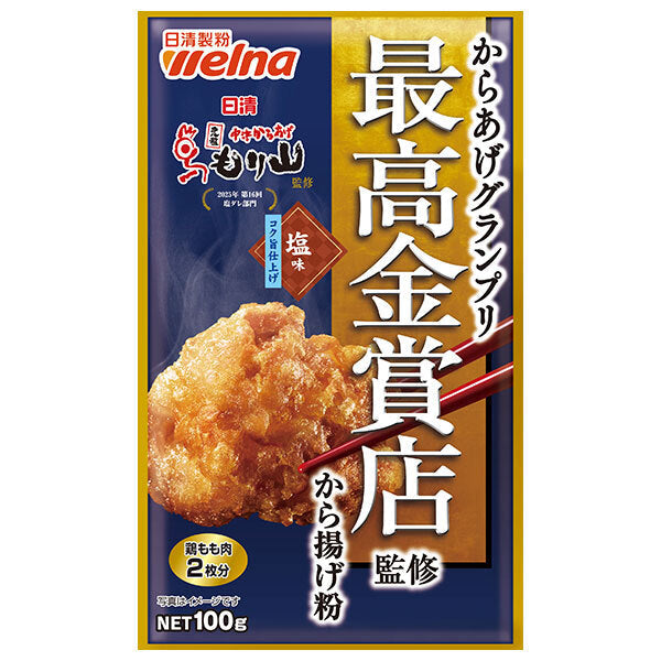 Nisshin Seifun Verna Nissin Karaage Grand Prix Supervised by the highest gold award store Fried chicken powder Salty Rich flavor 100g x 12 bags [Shipped in Japan]