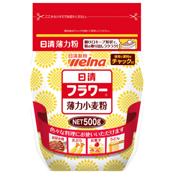 Nisshin Seifun Verna Nisshin Flower with zipper 500g x 12 bags [shipped in Japan]
