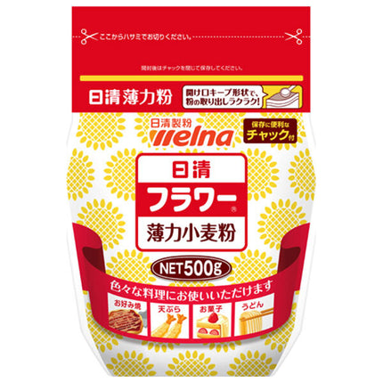 Nisshin Seifun Verna Nisshin Flower with zipper 500g x 12 bags [shipped in Japan]