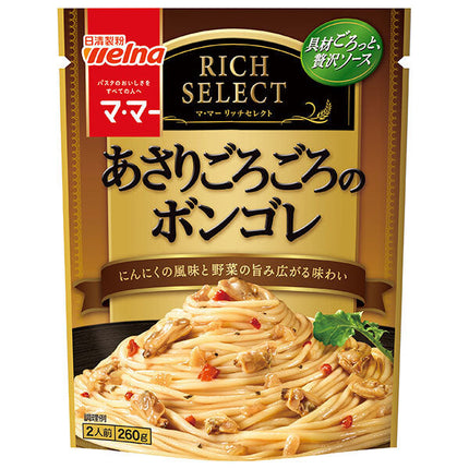 Nisshin Seifun Welna Mama Rich Select Asari Vongole 260g x 6 bags [Shipped in Japan]