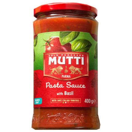 Mutti Pasta Sauce Basil & Tomato 400g jar x 6 pieces [Shipped in Japan]