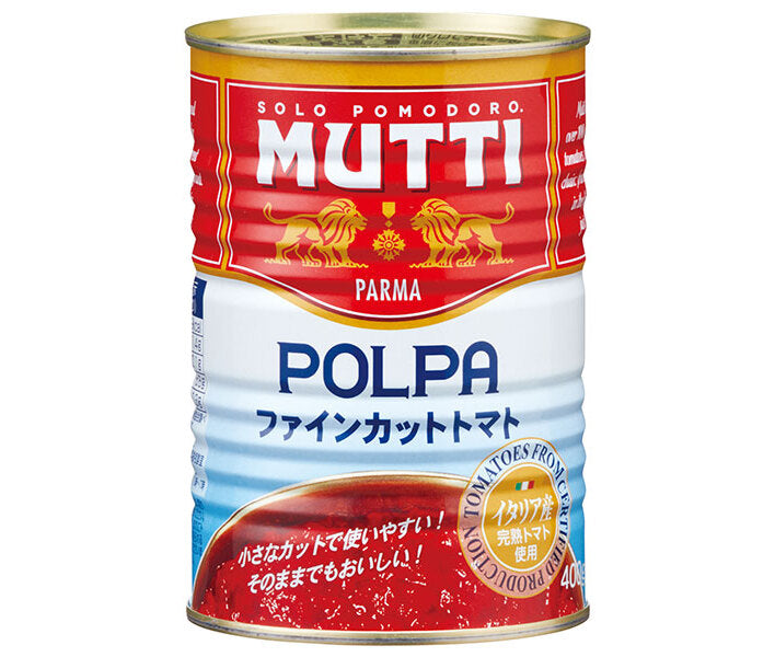 [11/25~ 10% OFF all products!!] Mutti Fine Cut Tomatoes 400g Can x 12 Cans