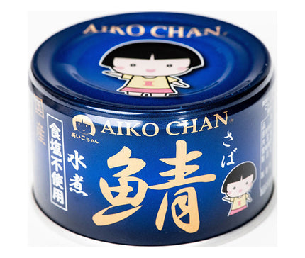 Ito Foods Aiko-chan Maquereau bleu bouilli dans l'eau, sans sel, boîte de 150 g x 24 pièces 