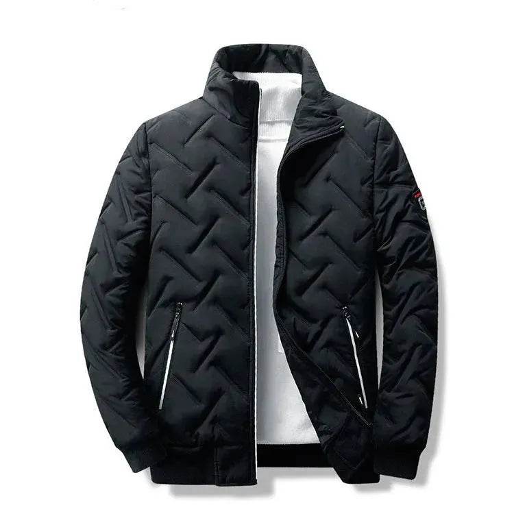Men's Autumn Winter Coat Short Stand Collar Lightweight Down Jacket
