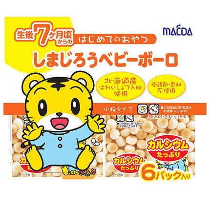 Osaka Maeda Seika Shimajiro Baby Boro 6P (12g x 6) x 10 bags [Shipped in Japan]