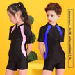 Boys & Girls Sun Protection One-Piece Training Swimsuit | Short Sleeve Swimwear Canada