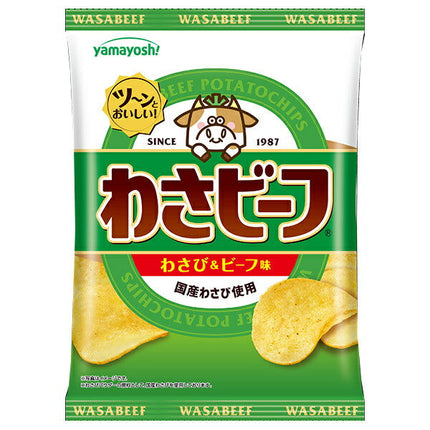 Yamayoshi Confectionery Potato Chips Wasa Beef 50g x 12 bags [Shipped in Japan]