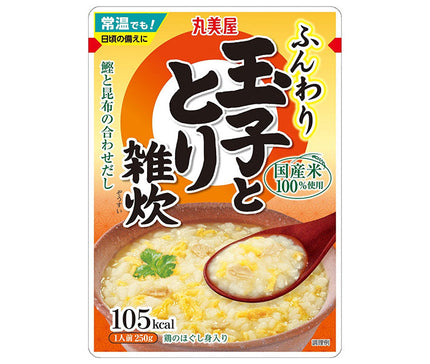 Marumiya Umami Dashi Fluffy Egg Rice Porridge with Egg and Chicken 250g x 5 Packets 