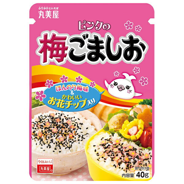Marumiya Pink Plum Sesame Salt 40g x 10 bags [shipped in Japan]