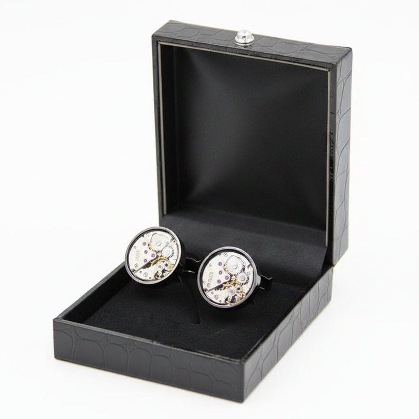 Men's Copper Movement Cufflinks – Turning French Shirt Cufflinks for Business & Formal Wear | Canada & USA