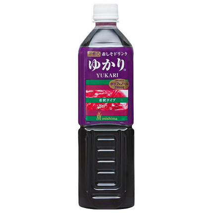 Mishima Foods Red Shiso Drink Yukari 840ml plastic bottle x 6 bottles [shipped in Japan]