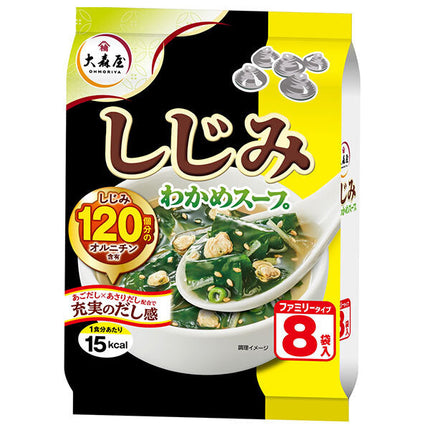 Omoriya Shijimi Wakame Soup Family Type (5.4g x 8 bags) x 5 bags [Shipped in Japan]