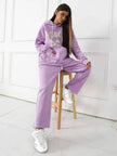 Fashion Casual joggers and hoodie set women's