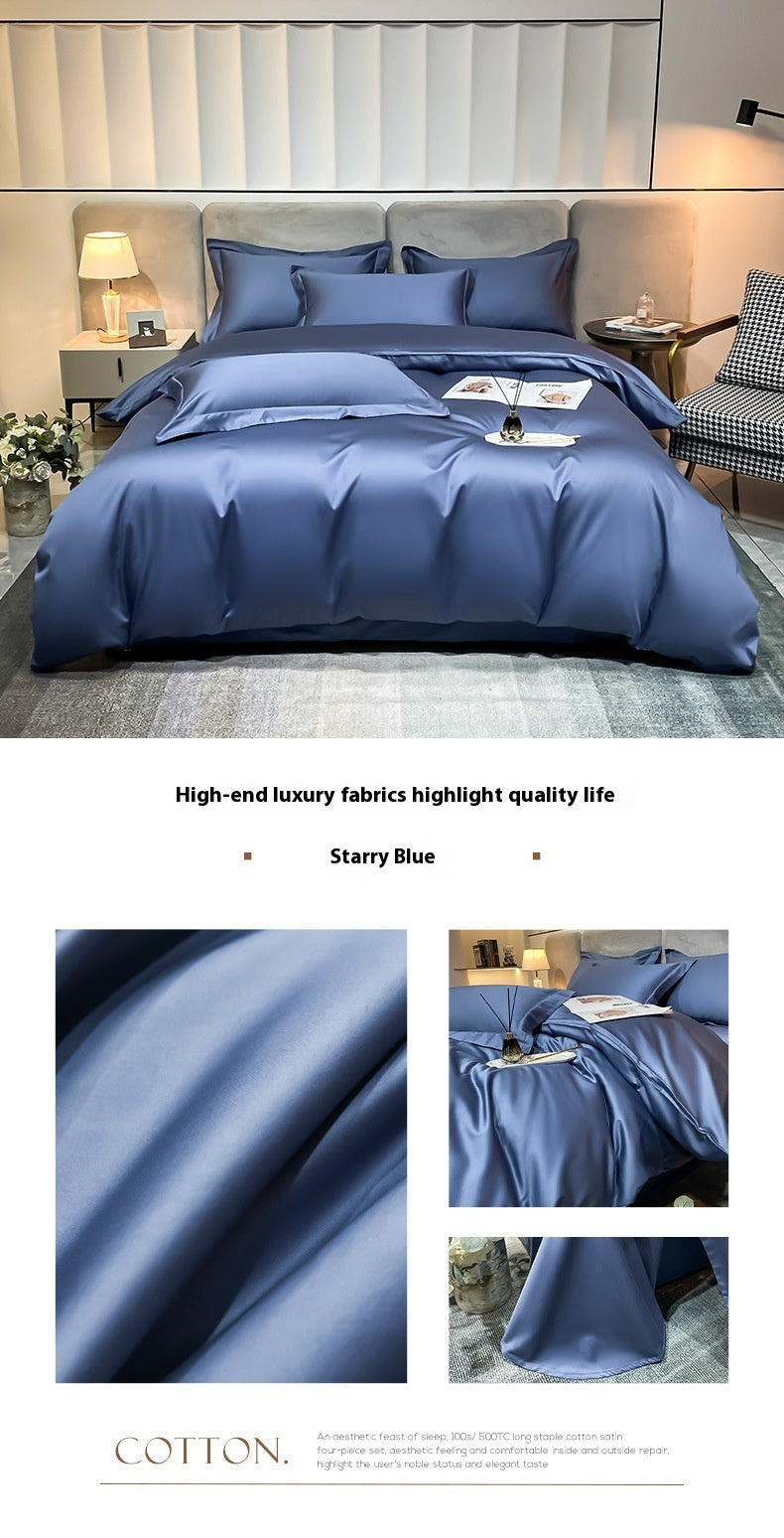 Egyptian Long‑Staple Satin Fabric Cotton Sheet – Luxury, Breathability & Timeless Comfort