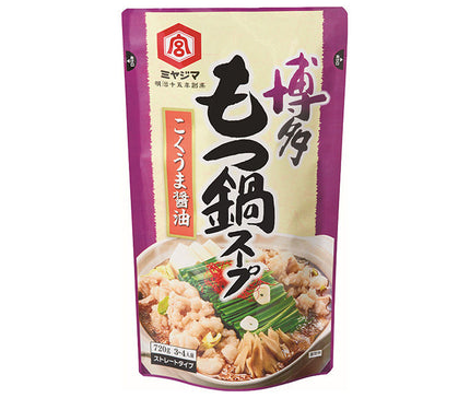 Sauce soja Miyajima Soupe aux abats Hakata Sauce soja Kokuuma 720 g x 10 sachets 