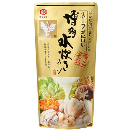 宮島醤油 博多水炊きスープ 600g×10袋入【日本出荷】